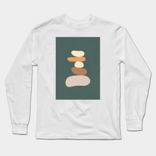 Boho Abstract Stones Long Sleeve T-Shirt